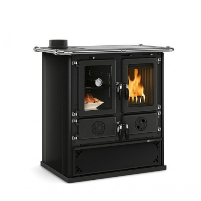 Cocina de Leña Rosetta Sinistra Steel 8kW