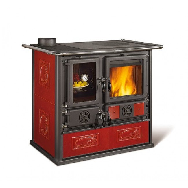 Cocina de Leña Rosa Sinistra Reverse 9,4kW