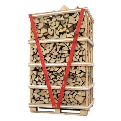 Caja HOTdevil de 2 m³ de leña de carpe ultraseca