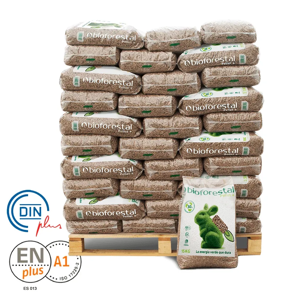 Palet BIOFORESTAL de 70 sacos de pellet de 15 kg