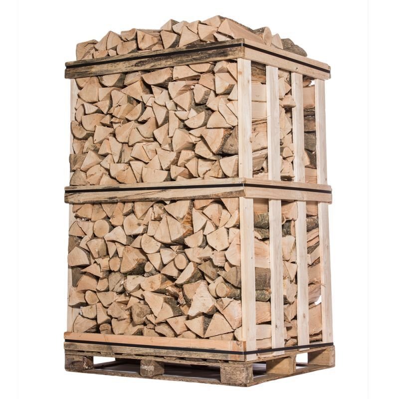 Palé de 3 estéreos de leña seca Brazeco cortada a 33 cm