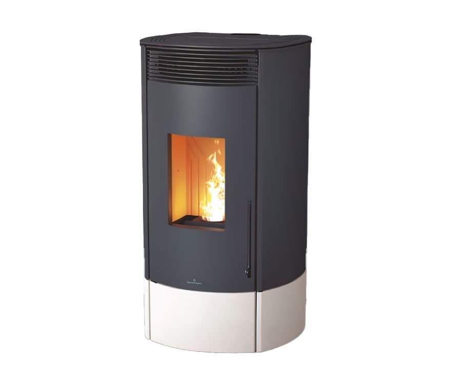 Estufa de pellets Bronpi Mila marfil con WiFi