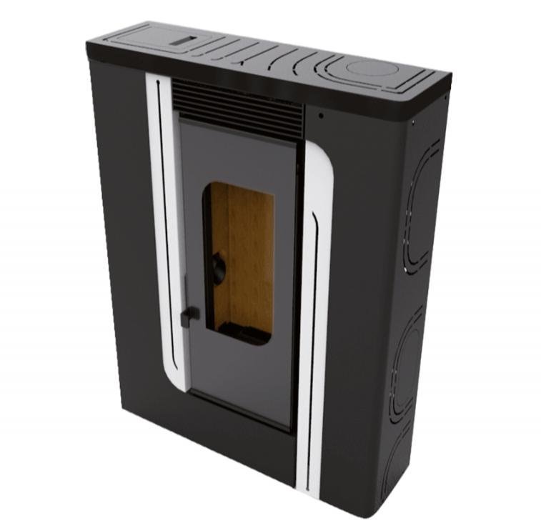 Estufa de pellets Carmen Slim Canalizable 12kw – 1
