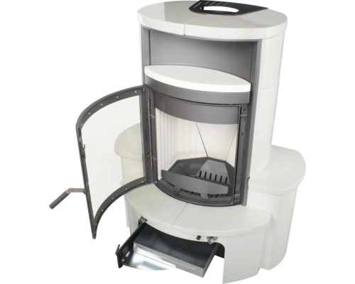 Kit de chimenea Hark Avenso GT ECOplus cerámica blanca 8 kWKit