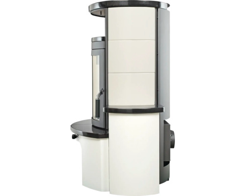 Kit de chimenea Hark Avenso GT ECOplus cerámica blanco negro 6 kW