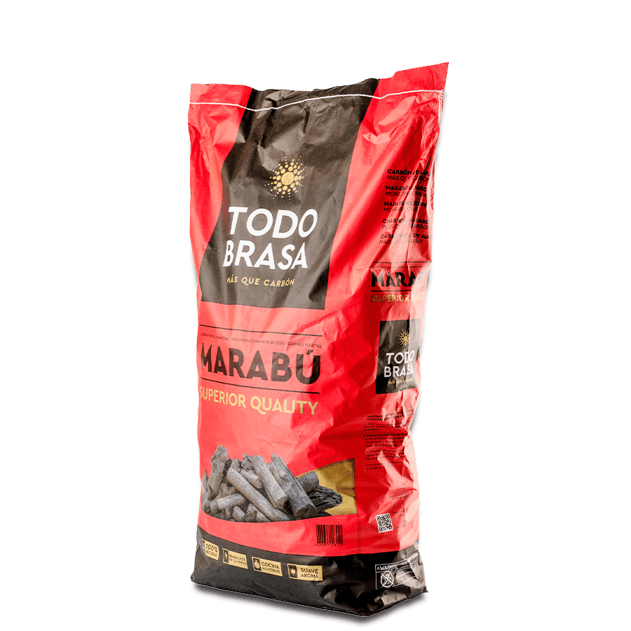 Saco de carbón vegetal Todo Brasa Marabú 10 kg