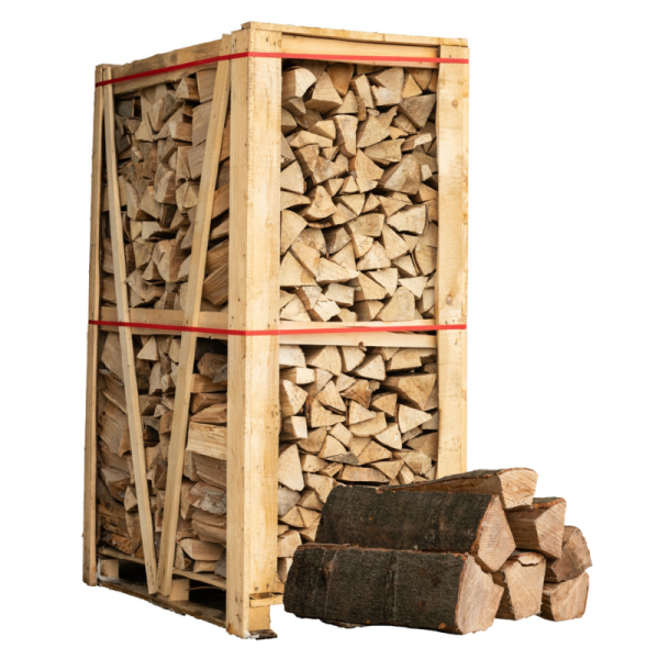 Caja de leña haya blanqueada ultra seca
